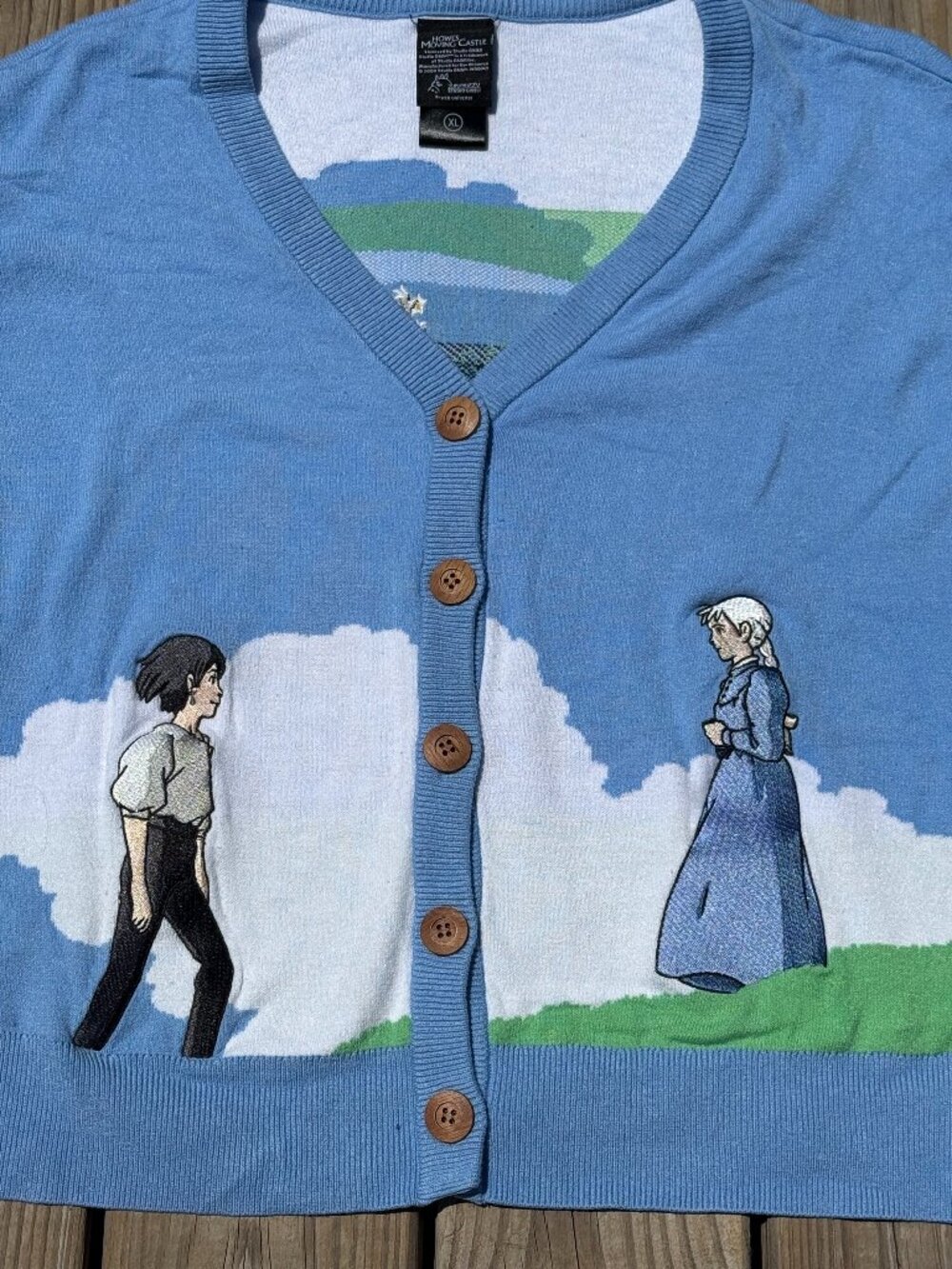 Howls Moving Castle Cardigan Anime Cottagecore Coquette Ghibli szXL 3577